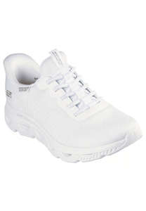 Skechers Damen Slip-ins BOBS Sport Arc Waves Sneaker  117629 W  Wei�
