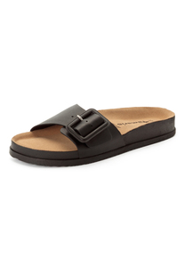 Tamaris Damen Leder Pantolette 1-27501-46-003 Frauen Schuhe Schwarz