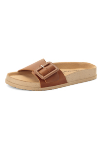 Tamaris Damen Leder Pantolette 1-27501-46-3A7 Frauen Schuhe Braun