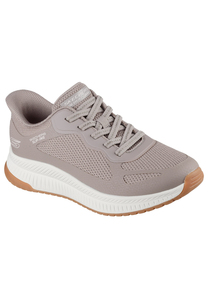 Skechers Damen BOBS Squad 4 Slip-ins Staple Look 117624 TPE Taupe