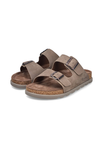 Rieker Herren Pantolette flach Pantoletten 21190-64 beige