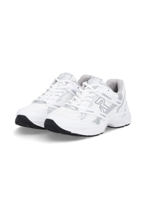 Rieker CAMDEN Damen Sneaker W4200-81 Low Cut Retro Wei�/Silber