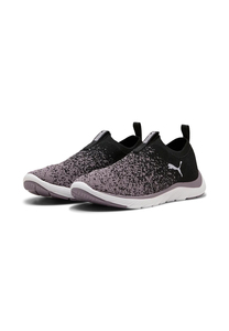 Puma Softride Premier Slip-On Strick-LaufschuheDamen 309834 14  Black Plum Jam 
