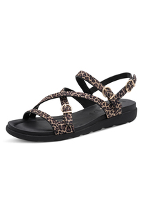 Tamaris Damen Leder Sandalette 1-28231-46-360 Frauen Schuhe Leopard