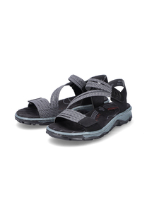 Rieker Damen Trekkingsandalen Sandalen 68871-00 Frauen Schuhe Sandale Black
