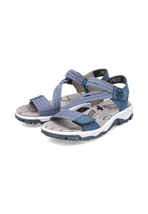 Rieker Damen Trekkingsandalen Sandalen 68871-14 Frauen Schuhe Sandale Blue