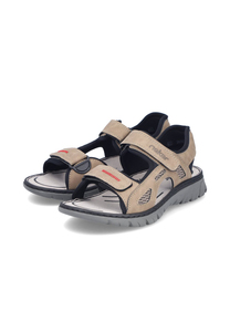 Rieker Herren Trekkingsandale 26761-65 Sandalen Schuhe Sommer Trekking Beige