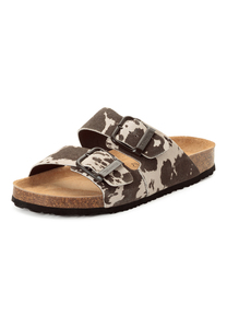 Tamaris Leder Pantolette 1-27543-42-102 Damen Frauen Schuhe Kuhmuster