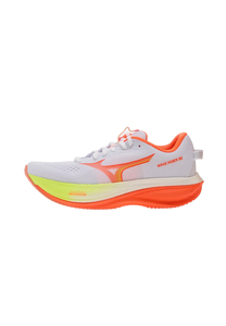 Mizuno Damen Wave Rider 30 Laufschuh J1GM262071 White/Flamingo Coarl/Lime Plump