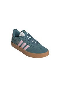 Adidas VL COURT 3.0 Damen Sneaker Schuhe JR0955 Leder Schn�rschuhe T�rkis/Rosa