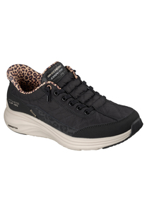Skechers Damen Slip-ins Contour Foam Cozy Fit Leopard Dream 150419 BLK