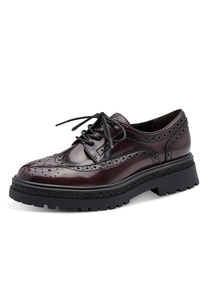 Tamaris Damen Halbschuh 1-23619-45-537 Frauen Schn�rschuh Brogue Rot