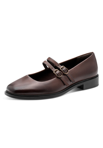 Tamaris Leder Ballerina 1-22131-45-342 Damen Frauen Schuhe Braun