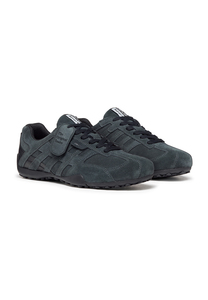 Geox SNAKE Herren Leder Sneaker U66NVA 022BC C9004 Schn�rschuh dunkelgrau