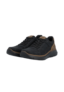 Rieker Herren B1801-00 Schn�rschuhe Schwarz