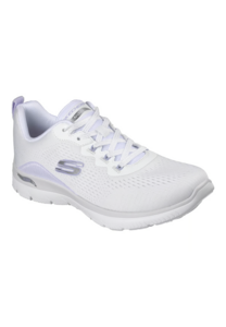 Skechers Damen Arch Fit Summits Daily Flow Sneaker White Lavender