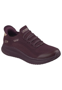 Skechers Damen BOBS Squad 4 Dire Step Slip Ins Sneaker Burgundy