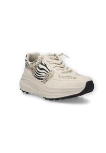 Dockers by Gerli Damen Sneaker Low Animal Offwhite/multi