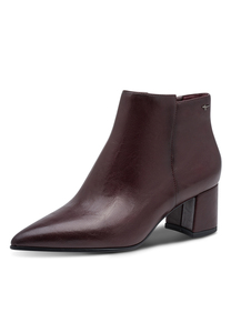 Tamaris Damen Stiefelette Ankle Boot 1-25023-47-537 Stiefel Spitz Dunkelrot