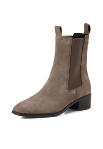 Tamaris Damen Leder Stiefelette Chelsea Boot 1-25304-47-378 Beige
