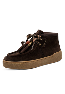 Tamaris Damen Leder Sneaker High 1-25406-47-304 Frauen Boho-Style Braun