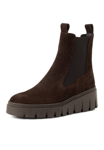 Tamaris Damen Leder Chelsea Boot 1-25489-45-304 Stiefelette Frauen Braun