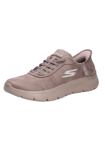 Skechers Damen GO WALK Flex Mali Slip Ins Sneaker Brown 