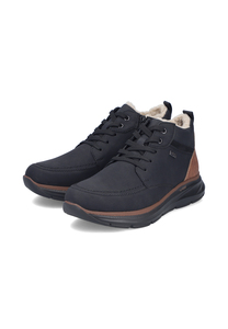 Rieker Herren B1824 00 Schn�rstiefel RiekerTEX  Schwarz