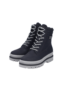 Rieker Damen Schn�rstiefel Stiefelette warm gef�ttert Y6225-00 Schwarz