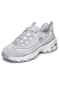 Skechers Damen D Lites Chrome Wave Sneaker Grau