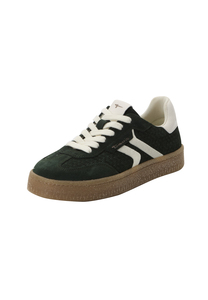 Tamaris Damen Leder Sneaker 1-23723-44-789 Low Top Frauen Schuh Dunkelgr�n
