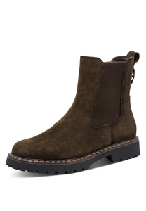 Tamaris Damen Leder Chelsea Boot Stiefelette 1-25449-47-722 Frauen Oliv