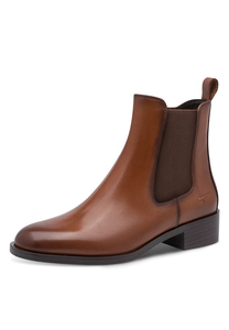 Tamaris Damen Leder Chelsea Boot 1-25361-47-305 Frauen Stiefelette Braun