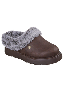 Skechers Damen BOBS Keepsakes Lite Pantolette Dark Brown
