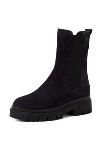 Tamaris Damen Leder Chelsea Boot 1-25992-41-807 Frauen Stiefelette Blau