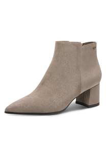 Tamaris Damen Stiefelette Ankle Boot 1-25022-47-341 Stiefel Spitz Taupe