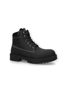 Dockers by Gerli Damen Stiefeletten Rauleder Warmfutter Schwarz