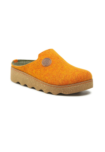 ROHDE Damen Foggia-D Clog Hausschuh Filz PU Sohle 6122 21 gelb
