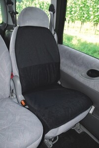 FIXY Kindersitzunterlage von United-Kids Autositzschoner 117x45cm schwarz Anti-Rutschmatte Schonbezug Sitzschoner Kindersitz-Unterlage Autositzauflage