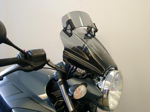 MRA Motorradscheibe für BMW R 1150 R für Original Halter - (SPEEDSTER WINDSHIELD) Variotouringscreen VT in schwarz - Baujahr: alle - inkl. ABE