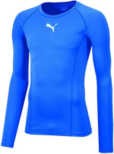 Puma LIGA Baselayer Tee LS Jr - blau