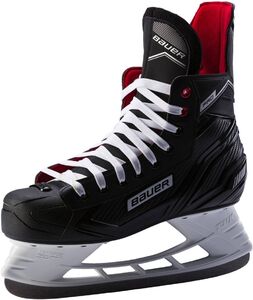 Bauer Ju.-Eishockey-Schuh Pro Skate - schwarz-weiss-rot-si