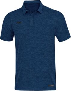 Jako Polo Premium Basics - marine meliert