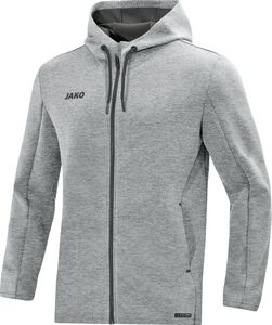 Jako Kapuzenjacke Premium Basics - hellgrau meliert