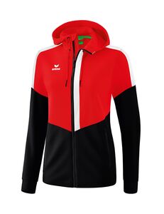 Erima Squad Training Jacket With Hood - red/black/white