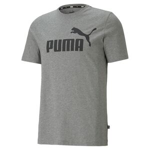 Puma Ess Logo Tee - medium gray heather