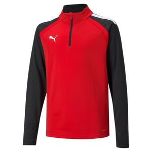 Puma teamLIGA 1/4 Zip Top Jr - rot