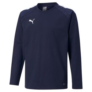 Puma Teamliga Training Sweat Jr - peacoat-puma white