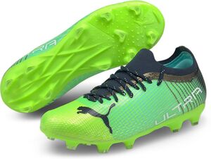 Puma Ultra 2.3 Fg/Ag Jr - green glare-elektro aqua-spell