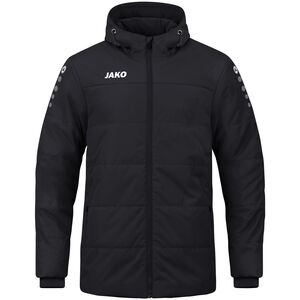 Jako Coachjacke Team Mit Kapuze - schwarz